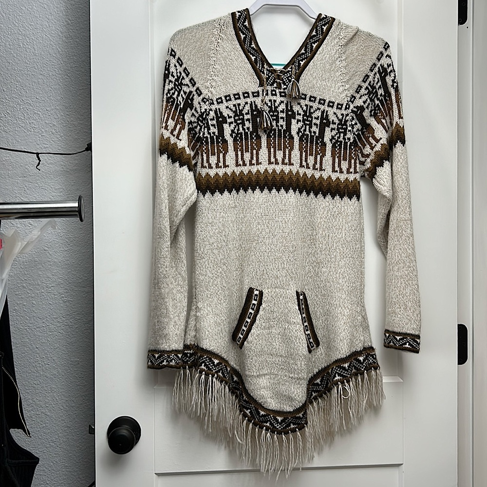 Native Brand, Tan/Cream/Brown Sweater
